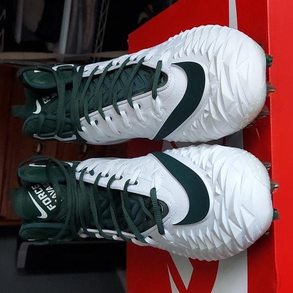 Mens Force Savage pro td cleet. Nike size 15 white/green - Picture 3 of 6
